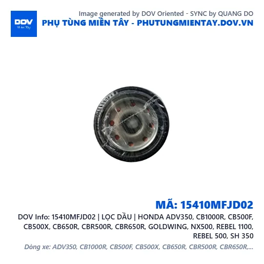 15410MFJD02 | LỌC DẦU | HONDA ADV350, CB1000R, CB500F, CB500X, CB650R, CBR500R, CBR650R, GOLDWING, NX500, REBEL 1100, REBEL 500, SH 350 — 15410MFJD02