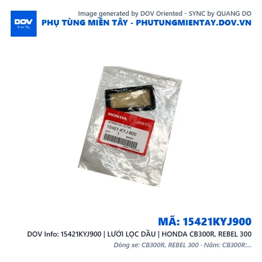 15421KYJ900 | LƯỚI LỌC DẦU | HONDA CB300R, REBEL 300 — 15421KYJ900
