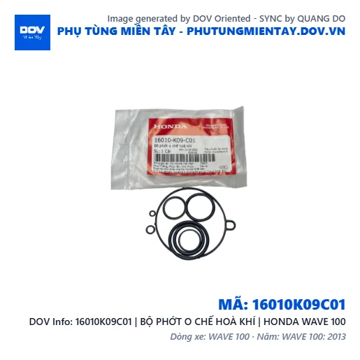 16010K09C01 | BỘ PHỚT O CHẾ HOÀ KHÍ | HONDA WAVE 100 — 16010K09C01