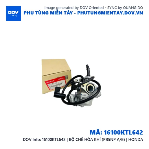 16100KTL642 | BỘ CHẾ HÒA KHÍ (PB5NP A/B) | HONDA — 16100KTL642