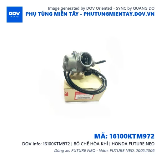 16100KTM972 | BỘ CHẾ HÒA KHÍ | HONDA FUTURE NEO — 16100KTM972