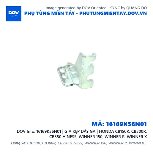 16169K56N01 | GIÁ KẸP DÂY GA | HONDA CB150R, CB300R, CB350 H'NESS, WINNER 150, WINNER R, WINNER X — 16169K56N01