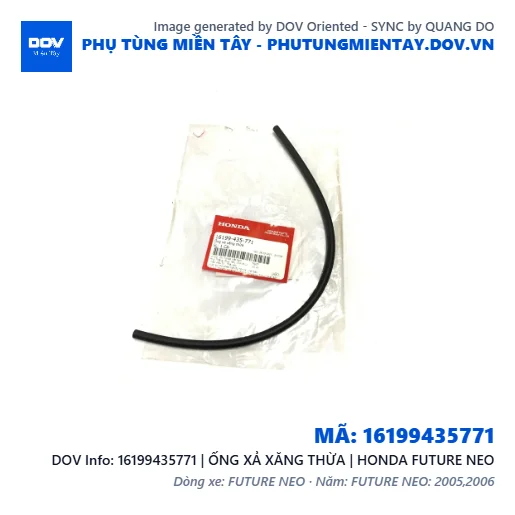 16199435771 | ỐNG XẢ XĂNG THỪA | HONDA FUTURE NEO — 16199435771