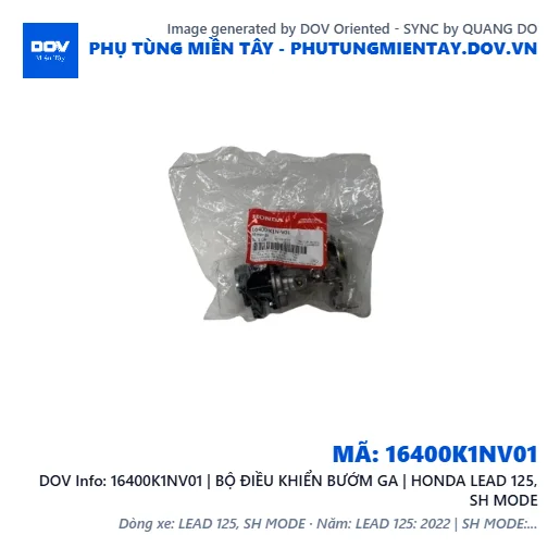 16400K1NV01 | BỘ ĐIỀU KHIỂN BƯỚM GA | HONDA LEAD 125, SH MODE — 16400K1NV01