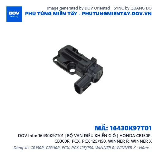16430K97T01 | BỘ VAN ĐIỀU KHIỂN GIÓ | HONDA CB150R, CB300R, PCX, PCX 125/150, WINNER R, WINNER X — 16430K97T01