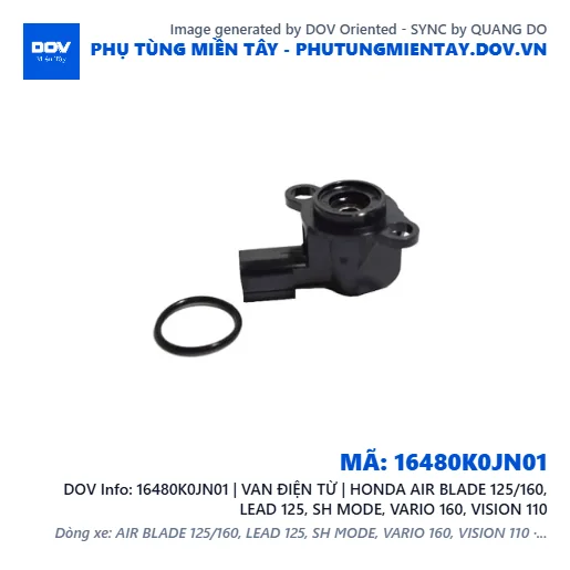 16480K0JN01 | VAN ĐIỆN TỪ | HONDA AIR BLADE 125/160, LEAD 125, SH MODE, VARIO 160, VISION 110 — 16480K0JN01