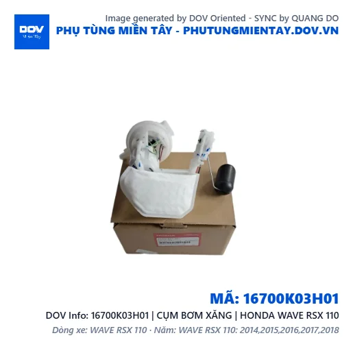 16700K03H01 | CỤM BƠM XĂNG | HONDA WAVE RSX 110 — 16700K03H01