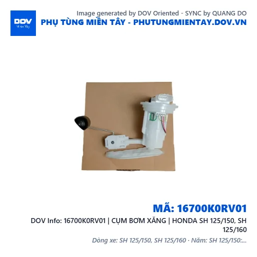16700K0RV01 | CỤM BƠM XĂNG | HONDA SH 125/150, SH 125/160 — 16700K0RV01
