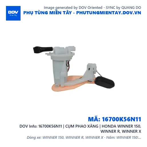 16700K56N11 | CỤM PHAO XĂNG | HONDA WINNER 150, WINNER R, WINNER X — 16700K56N11