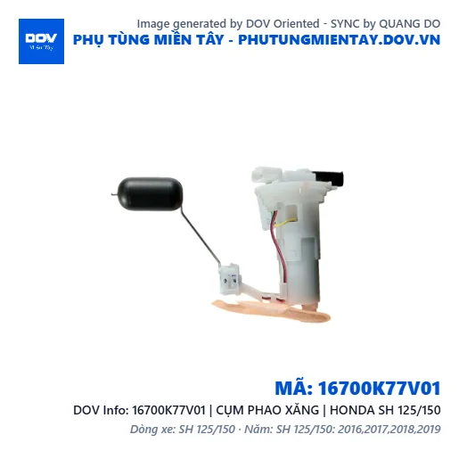 16700K77V01 | CỤM PHAO XĂNG | HONDA SH 125/150 — 16700K77V01