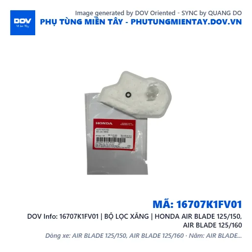 16707K1FV01 | BỘ LỌC XĂNG | HONDA AIR BLADE 125/150, AIR BLADE 125/160 — 16707K1FV01