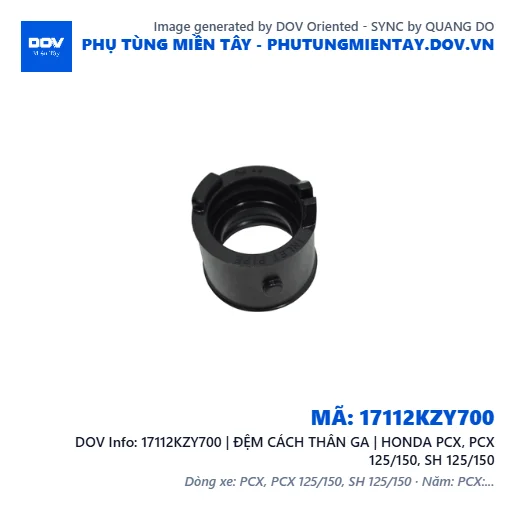 17112KZY700 | ĐỆM CÁCH THÂN GA | HONDA PCX, PCX 125/150, SH 125/150 — 17112KZY700
