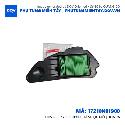 17210K01900 | TẤM LỌC GIÓ | HONDA — 17210K01900