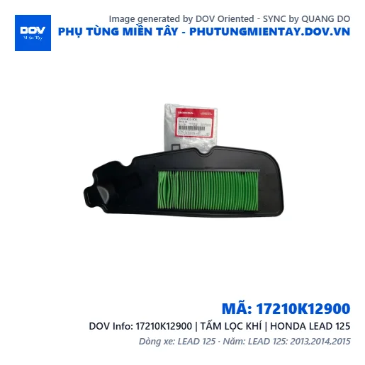 17210K12900 | TẤM LỌC KHÍ | HONDA LEAD 125 — 17210K12900