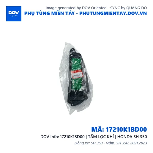 17210K1BD00 | TẤM LỌC KHÍ | HONDA SH 350 — 17210K1BD00