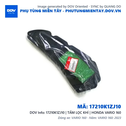 17210K1ZJ10 | TẤM LỌC KHÍ | HONDA VARIO 160 — 17210K1ZJ10