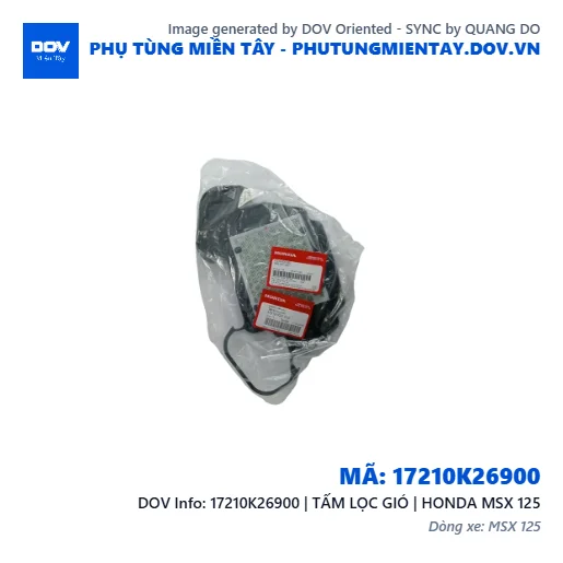 17210K26900 | TẤM LỌC GIÓ | HONDA MSX 125 — 17210K26900