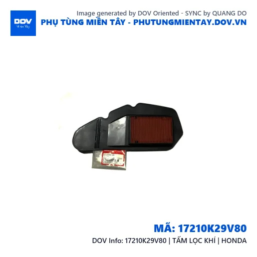 17210K29V80 | TẤM LỌC KHÍ | HONDA — 17210K29V80