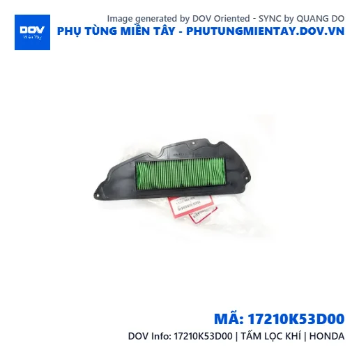 17210K53D00 | TẤM LỌC KHÍ | HONDA  — 17210K53D00