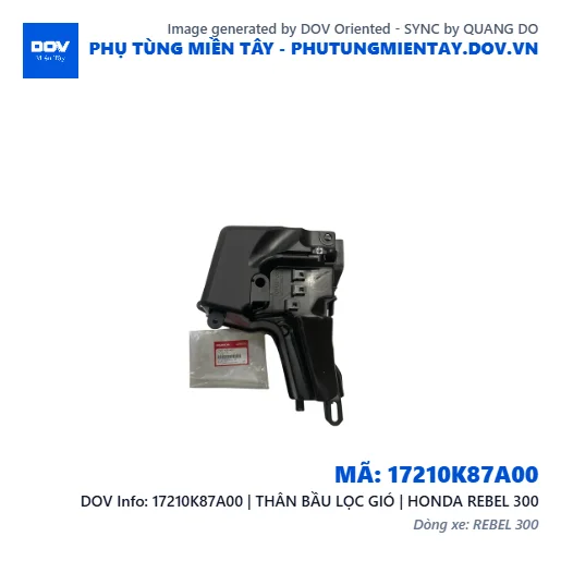 17210K87A00 | THÂN BẦU LỌC GIÓ | HONDA REBEL 300 — 17210K87A00