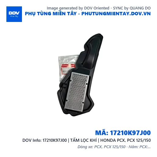 17210K97J00 | TẤM LỌC KHÍ | HONDA PCX, PCX 125/150 — 17210K97J00