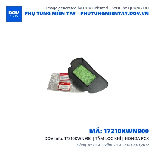 17210KWN900 | TẤM LỌC KHÍ | HONDA PCX — 17210KWN900