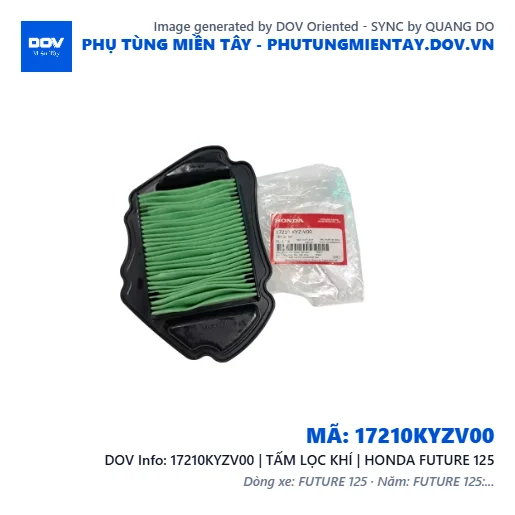 17210KYZV00 | TẤM LỌC KHÍ | HONDA FUTURE 125 — 17210KYZV00