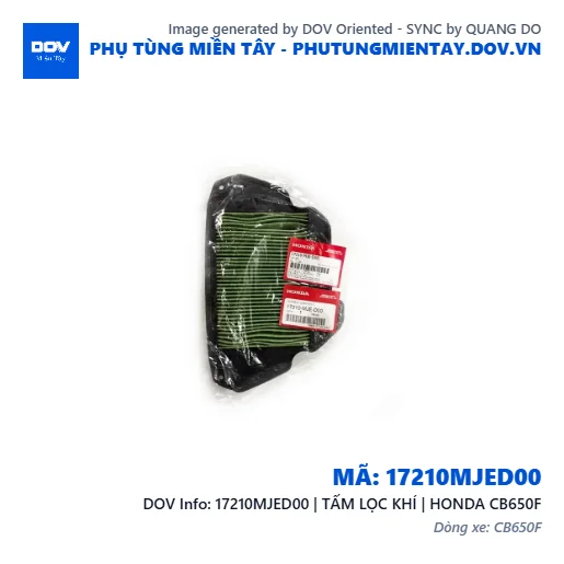 17210MJED00 | TẤM LỌC KHÍ | HONDA CB650F — 17210MJED00
