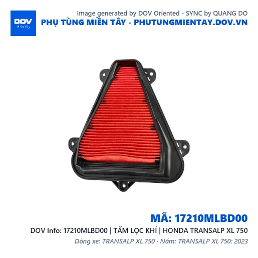 17210MLBD00 | TẤM LỌC KHÍ | HONDA TRANSALP XL 750 — 17210MLBD00