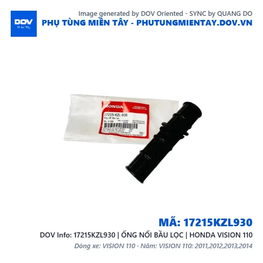 17215KZL930 | ỐNG NỐI BẦU LỌC | HONDA VISION 110 — 17215KZL930