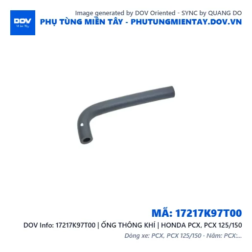 17217K97T00 | ỐNG THÔNG KHÍ | HONDA PCX, PCX 125/150 — 17217K97T00