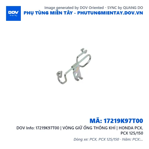 17219K97T00 | VÒNG GIỮ ỐNG THÔNG KHÍ | HONDA PCX, PCX 125/150 — 17219K97T00