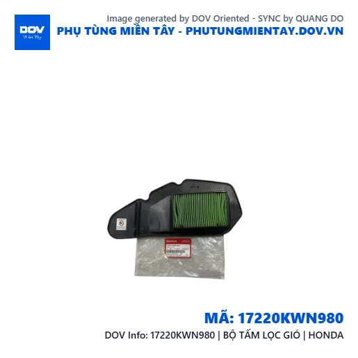17220KWN980 | BỘ TẤM LỌC GIÓ | HONDA — 17220KWN980