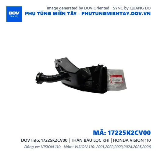 17225K2CV00 | THÂN BẦU LỌC KHÍ | HONDA VISION 110 — 17225K2CV00