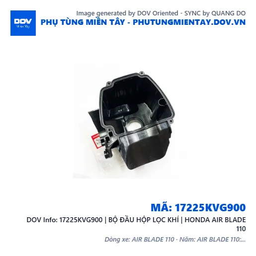 17225KVG900 | BỘ ĐẦU HỘP LỌC KHÍ | HONDA AIR BLADE 110 — 17225KVG900
