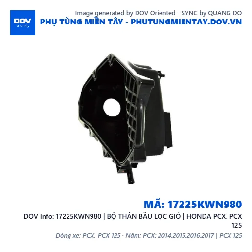 17225KWN980 | BỘ THÂN BẦU LỌC GIÓ | HONDA PCX, PCX 125 — 17225KWN980