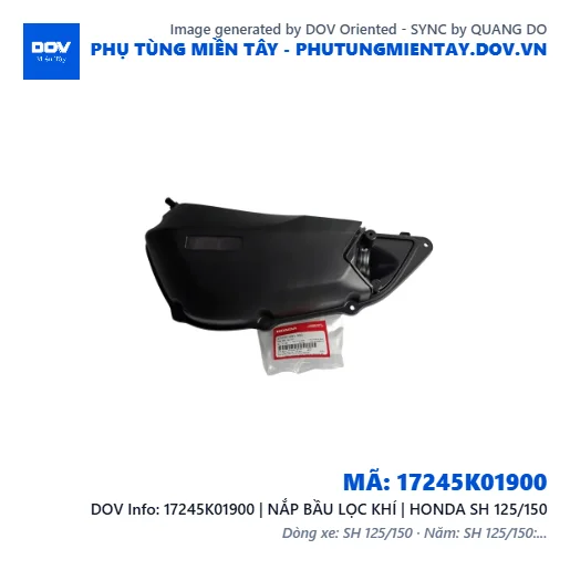 17245K01900 | NẮP BẦU LỌC KHÍ | HONDA SH 125/150 — 17245K01900
