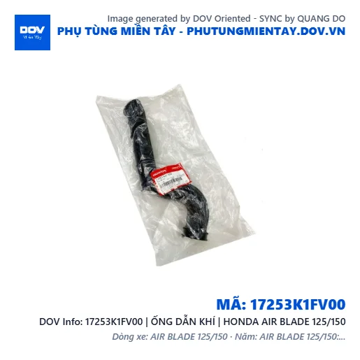 17253K1FV00 | ỐNG DẪN KHÍ | HONDA AIR BLADE 125/150 — 17253K1FV00
