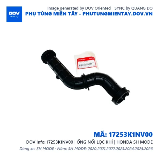 17253K1NV00 | ỐNG NỐI LỌC KHÍ | HONDA SH MODE — 17253K1NV00