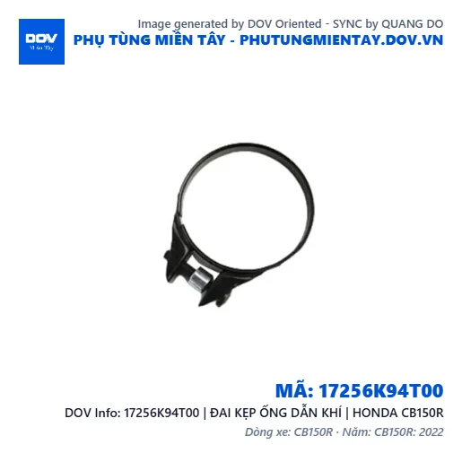 17256K94T00 | ĐAI KẸP ỐNG DẪN KHÍ | HONDA CB150R — 17256K94T00