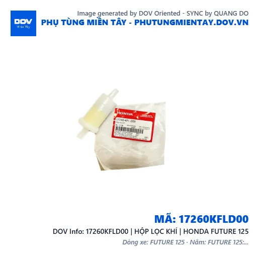 17260KFLD00 | HỘP LỌC KHÍ | HONDA FUTURE 125 — 17260KFLD00