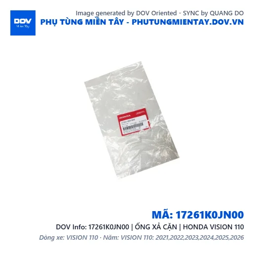 17261K0JN00 | ỐNG XẢ CẶN | HONDA VISION 110 — 17261K0JN00