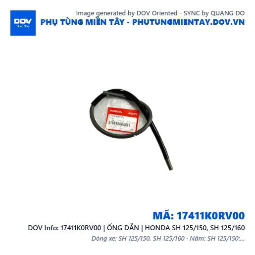 17411K0RV00 | ỐNG DẪN | HONDA SH 125/150, SH 125/160 — 17411K0RV00