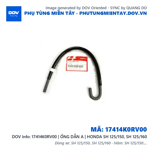 17414K0RV00 | ỐNG DẪN A | HONDA SH 125/150, SH 125/160 — 17414K0RV00