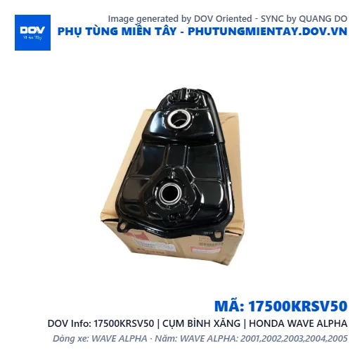 17500KRSV50 | CỤM BÌNH XĂNG | HONDA WAVE ALPHA — 17500KRSV50