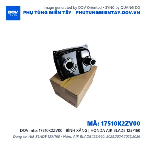 17510K2ZV00 | BÌNH XĂNG | HONDA AIR BLADE 125/160 — 17510K2ZV00
