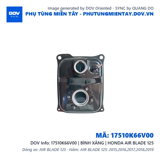 17510K66V00 | BÌNH XĂNG | HONDA AIR BLADE 125 — 17510K66V00