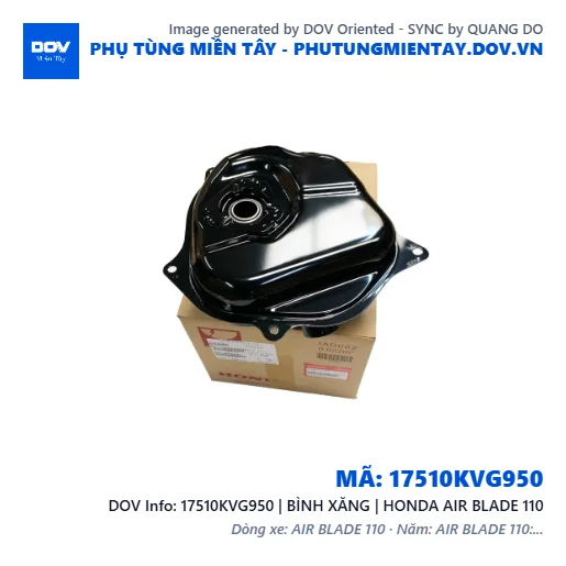 17510KVG950 | BÌNH XĂNG | HONDA AIR BLADE 110 — 17510KVG950