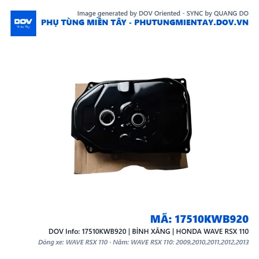 17510KWB920 | BÌNH XĂNG | HONDA WAVE RSX 110 — 17510KWB920