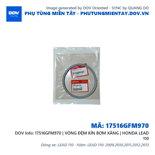 17516GFM970 | VÒNG ĐỆM KÍN BƠM XĂNG | HONDA LEAD 110 — 17516GFM970